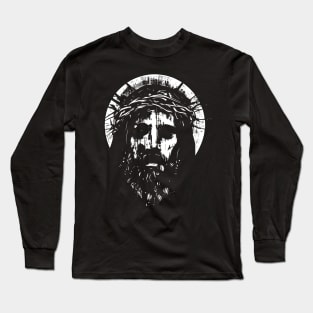 Jesus Christ Portrait Long Sleeve T-Shirt